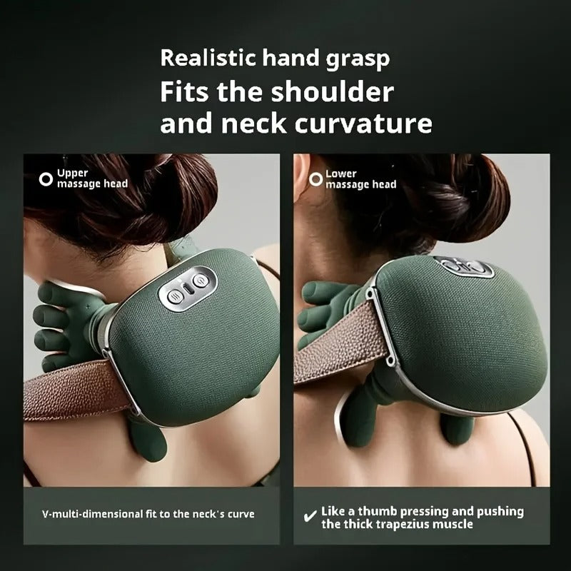 Neck Massager with Heat for Pain Relief deep Tissue,Shoulder & Back Massager,
