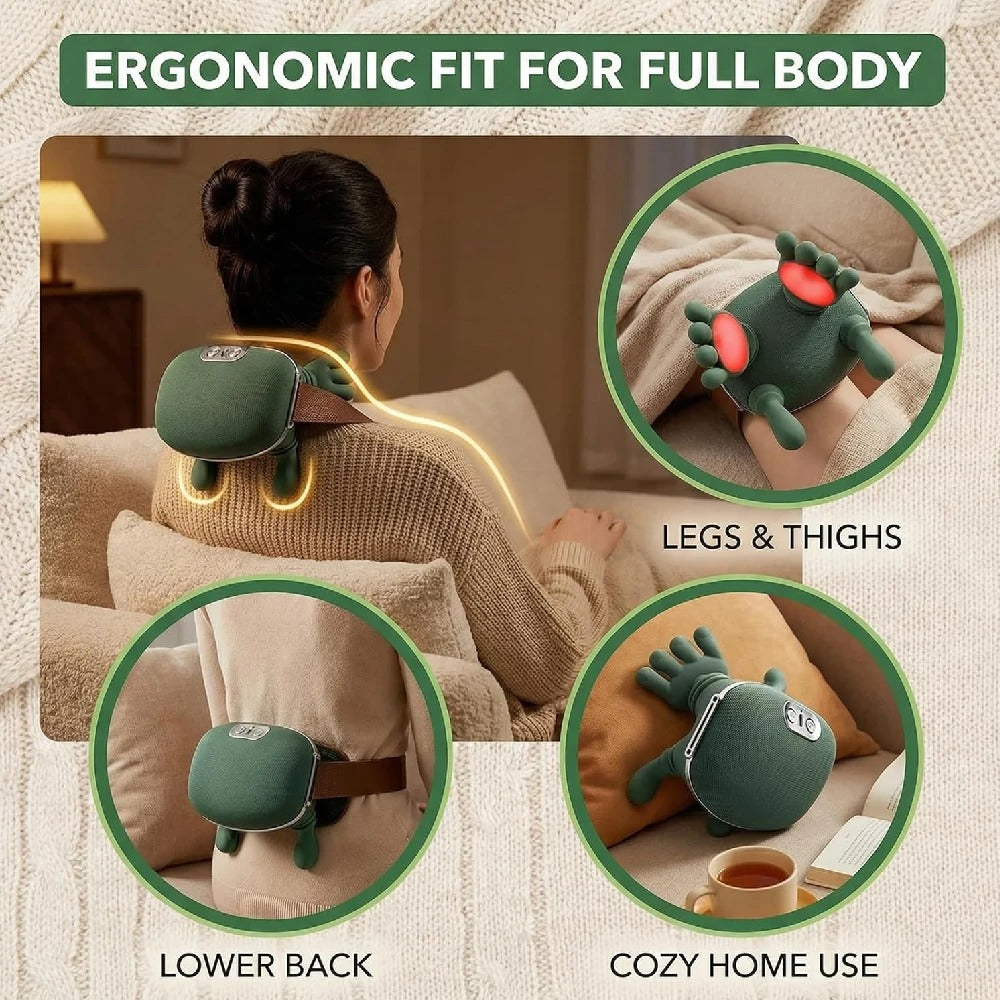 Neck Massager with Heat for Pain Relief deep Tissue,Shoulder & Back Massager,