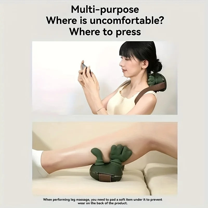 Neck Massager with Heat for Pain Relief deep Tissue,Shoulder & Back Massager,